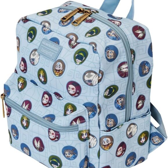 Loungefly Avatar the Last Airbender All-Over-Print Nylon Mini Backpack - NEW - Picture 1 of 4